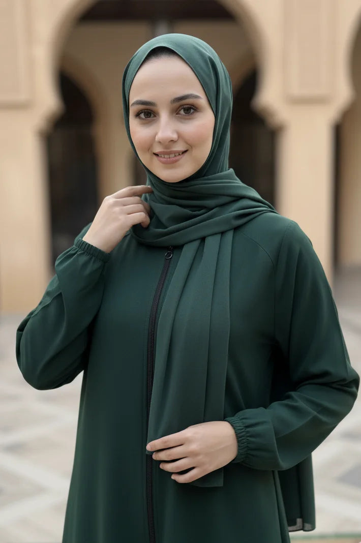 Enchanted Green Abaya