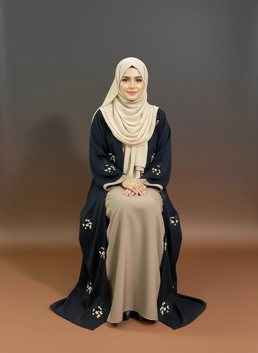 Desert Bloom Abaya