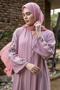 Blush Pink Abaya (Nidah Fabric)
