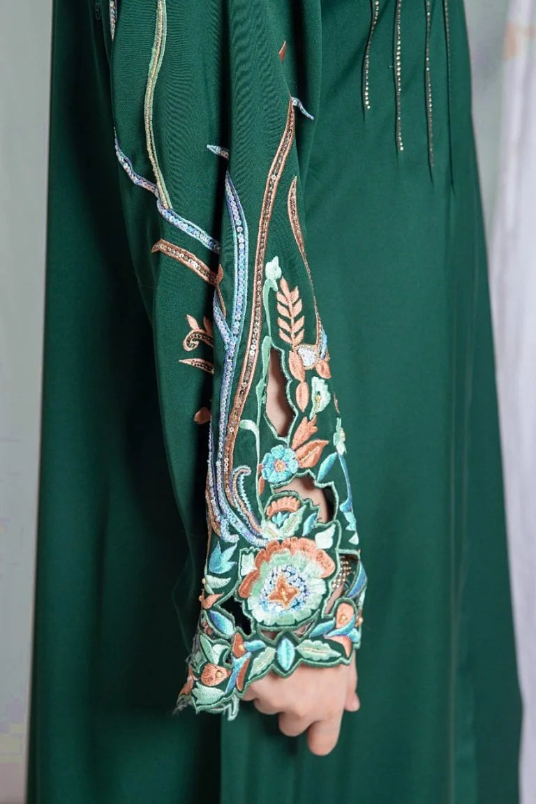 Lavish Green Abaya